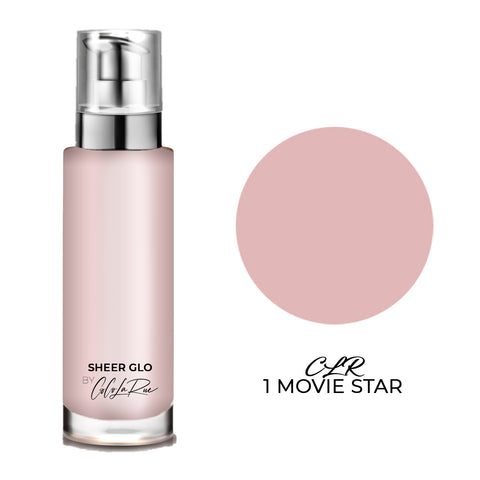 CLR Sheer Glo Shimmer Highlighter Foundation That Goes on Top of the Foundation-Amazing Texture, Lightweight, Skin-Enhancing-Diminishes Flaws