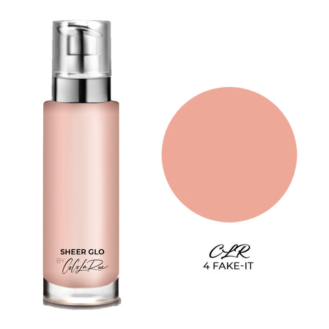 CLR Sheer Glo Shimmer Highlighter Foundation That Goes on Top of the Foundation-Amazing Texture, Lightweight, Skin-Enhancing-Diminishes Flaws