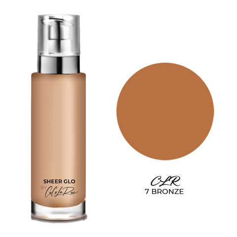 CLR Sheer Glo Shimmer Highlighter Foundation That Goes on Top of the Foundation-Amazing Texture, Lightweight, Skin-Enhancing-Diminishes Flaws