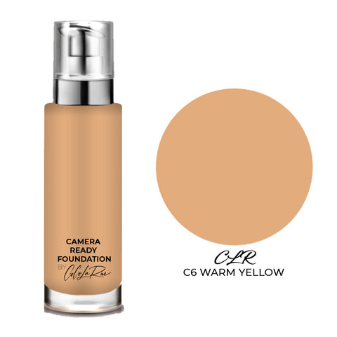 Camera Ready Hi-Def Foundation. Flawless Coverage Oil Free Liquid Foundation Full Coverage for Home Office, Parties,TV Film and Images