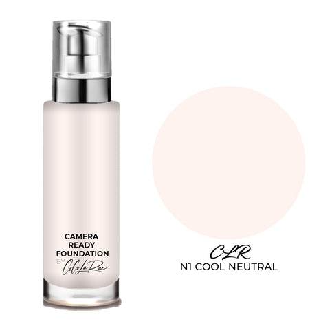 Camera Ready Hi-Def Foundation. Flawless Coverage Oil Free Liquid Foundation Full Coverage for Home Office, Parties,TV Film and Images
