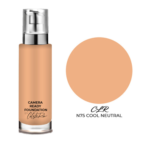 Camera Ready Hi-Def Foundation. Flawless Coverage Oil Free Liquid Foundation Full Coverage for Home Office, Parties,TV Film and Images