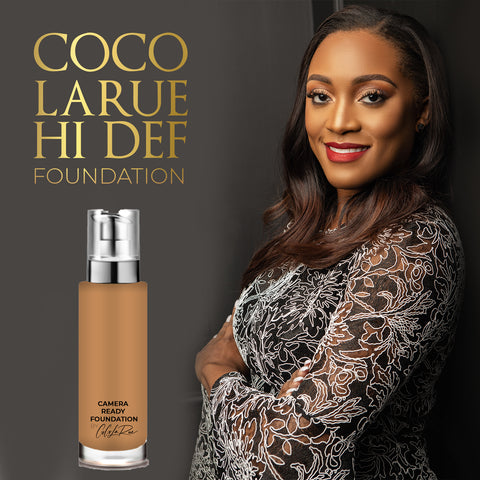 Camera Ready Hi-Def Foundation. Flawless Coverage Oil Free Liquid Foundation Full Coverage for Home Office, Parties,TV Film and Images