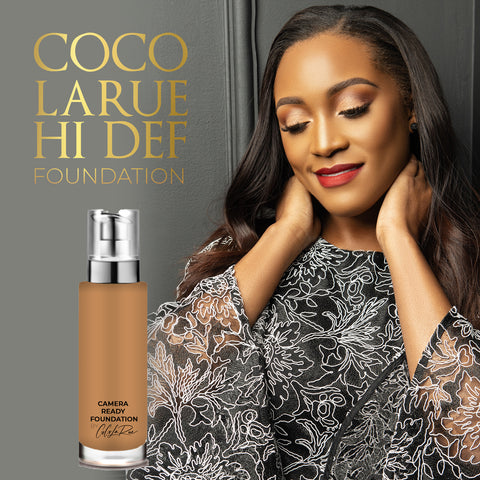 Camera Ready Hi-Def Foundation. Flawless Coverage Oil Free Liquid Foundation Full Coverage for Home Office, Parties,TV Film and Images